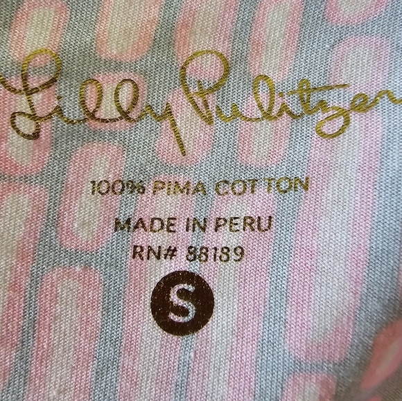 EUC Lilly Pulitzer Cotton Geo Print Shift Dress, Size S - Picture 5 of 6